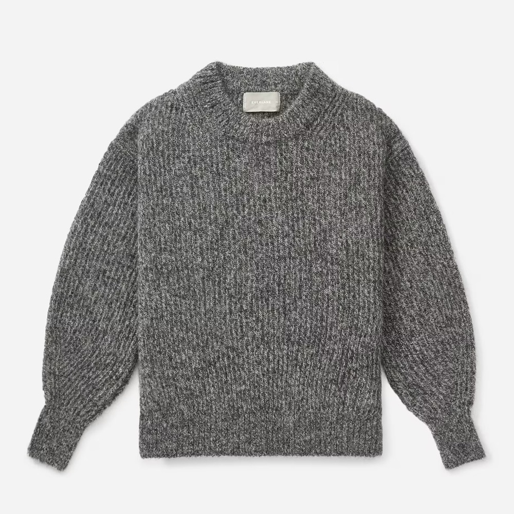 Oversized Alpaca Crew Sweater